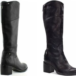 Patricia Nash Black Leather Heeled Boots